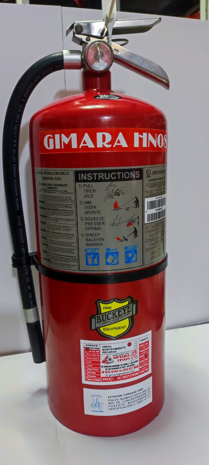 VENTA DE EXTINTOR AMERICANO PQS 20LB